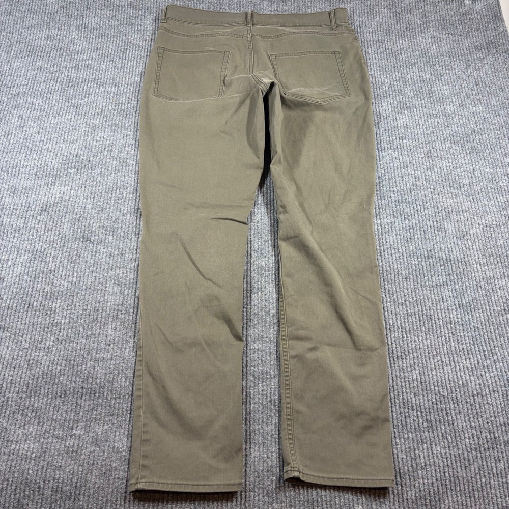 St‎ Johns Bay Pants Men's 34x32 Temp Flex Chino Green Stretch Straight Leg